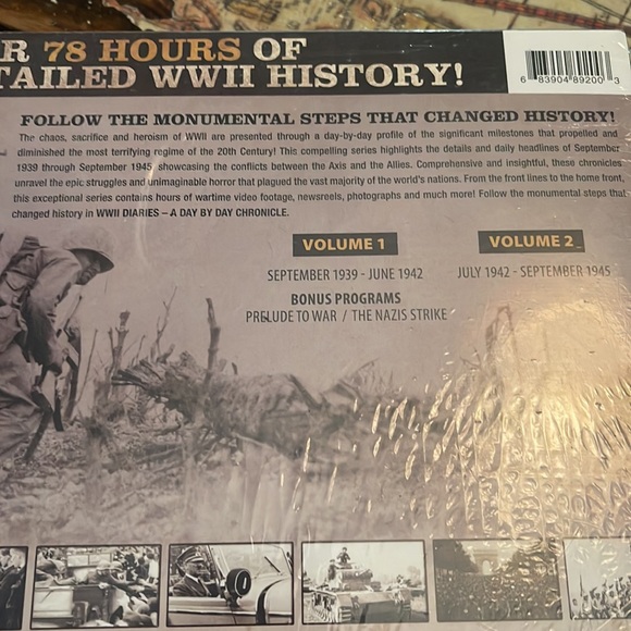 WWII DIARIES: A Day by Day Chronicle DVD set unopened - Picture 4 of 4